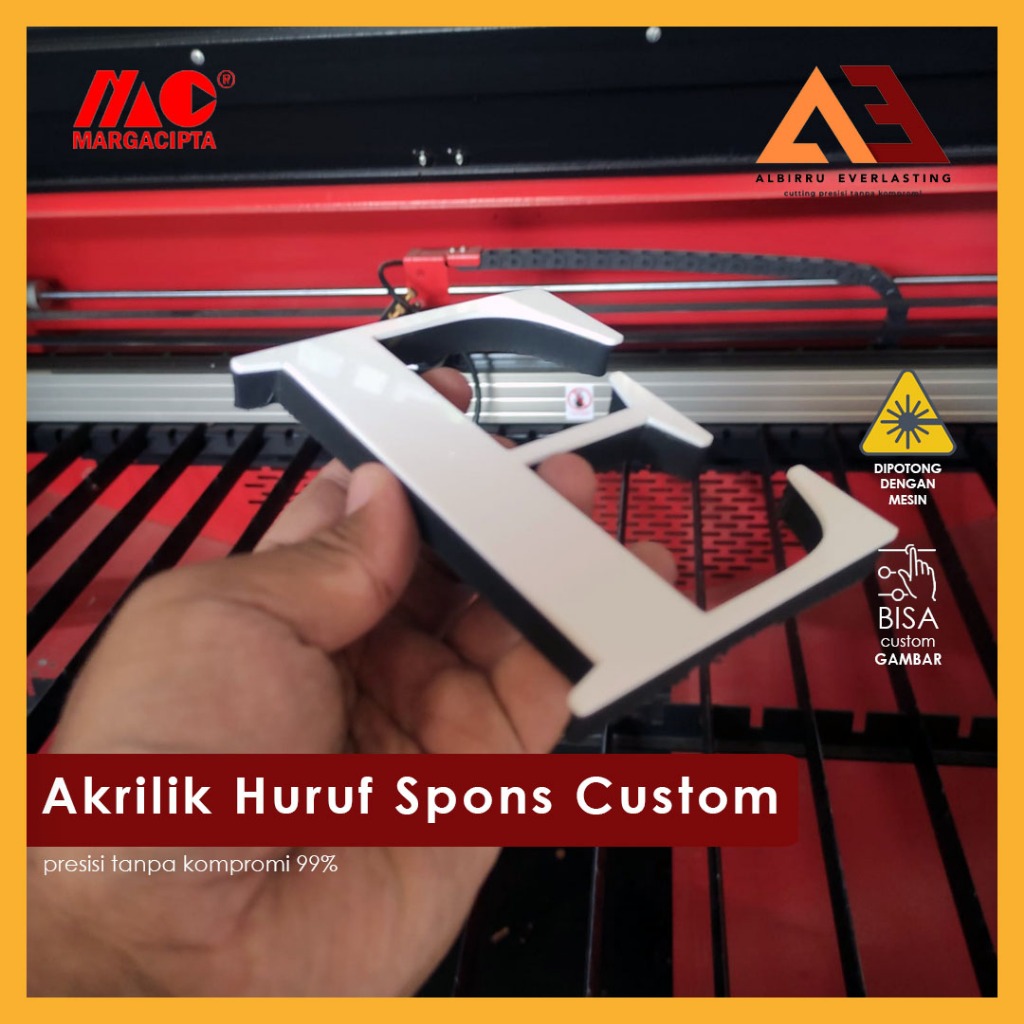 Akrilik Spons Custom | Huruf Timbul Murah | Huruf Timbul Spon | Huruf Timbul Akrilik Spon Eva