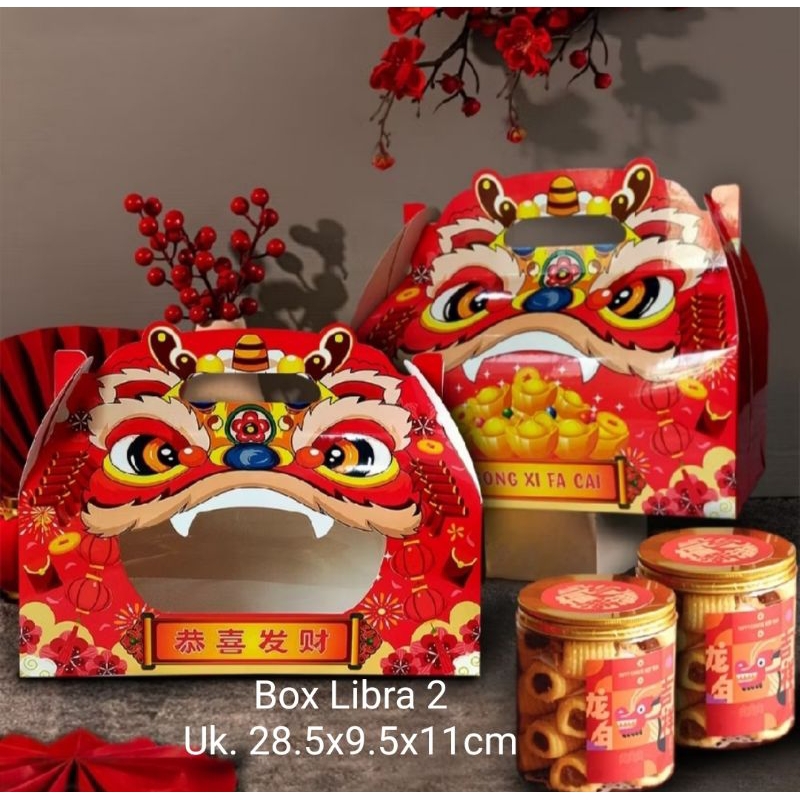 

Box dus hampers kue 2jar 600ml box dus hampers imlek CNY 2025 box dus hampers natal merry christmas