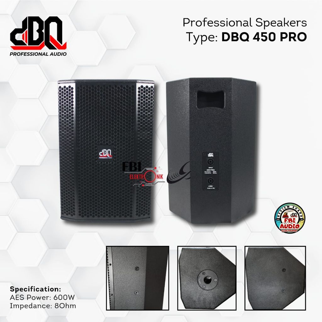 SPEAKER PASIF 10" DBQ 450 PRO NEW/SPEAKER DBQ 450 PRO PASIF 10"/SPEAKER PASIF 10"/SPEAKER DBQ 450 PR