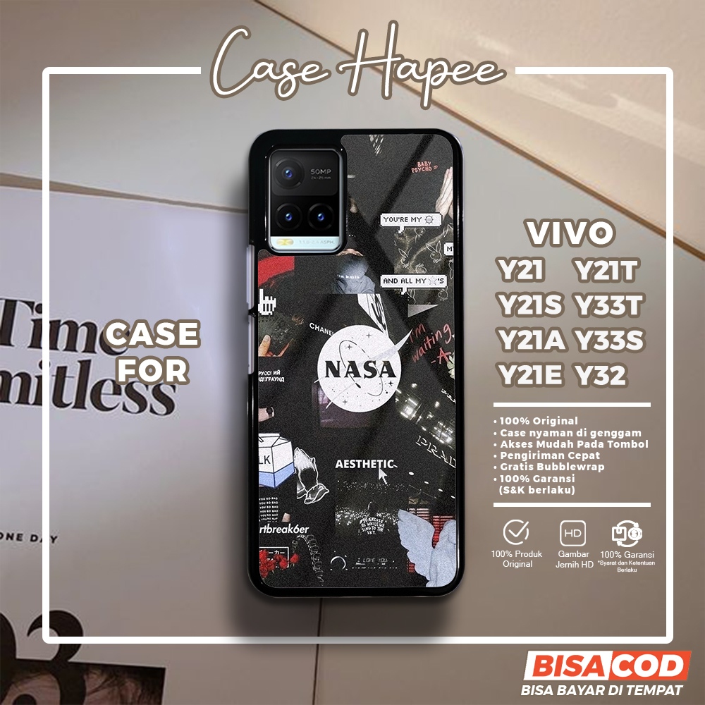 Case Vivo Y21 Y21S Y21A Y21E Y33S Casing Vivo Y21 Y21S Y21A Y21E Y33S [NASA] Casehapee Case Glossy C