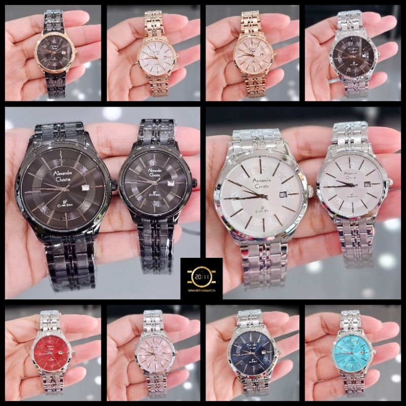 Jam Tangan couple Alexandre Christie AC8348 New 8348 Original Garansi Resmi