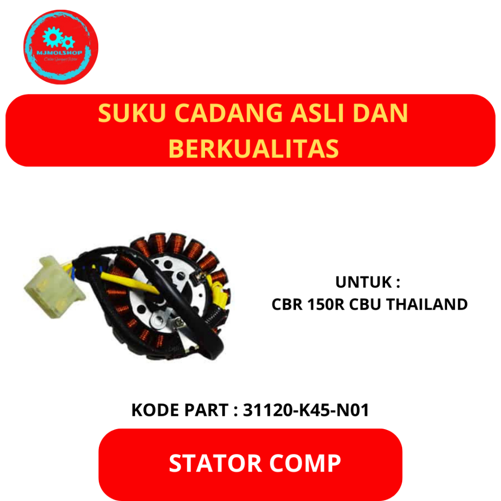 SPUL SPULL STATOR COMP 31120-K45-N01 CBR 150 R ORIGINAL AHM HONDA