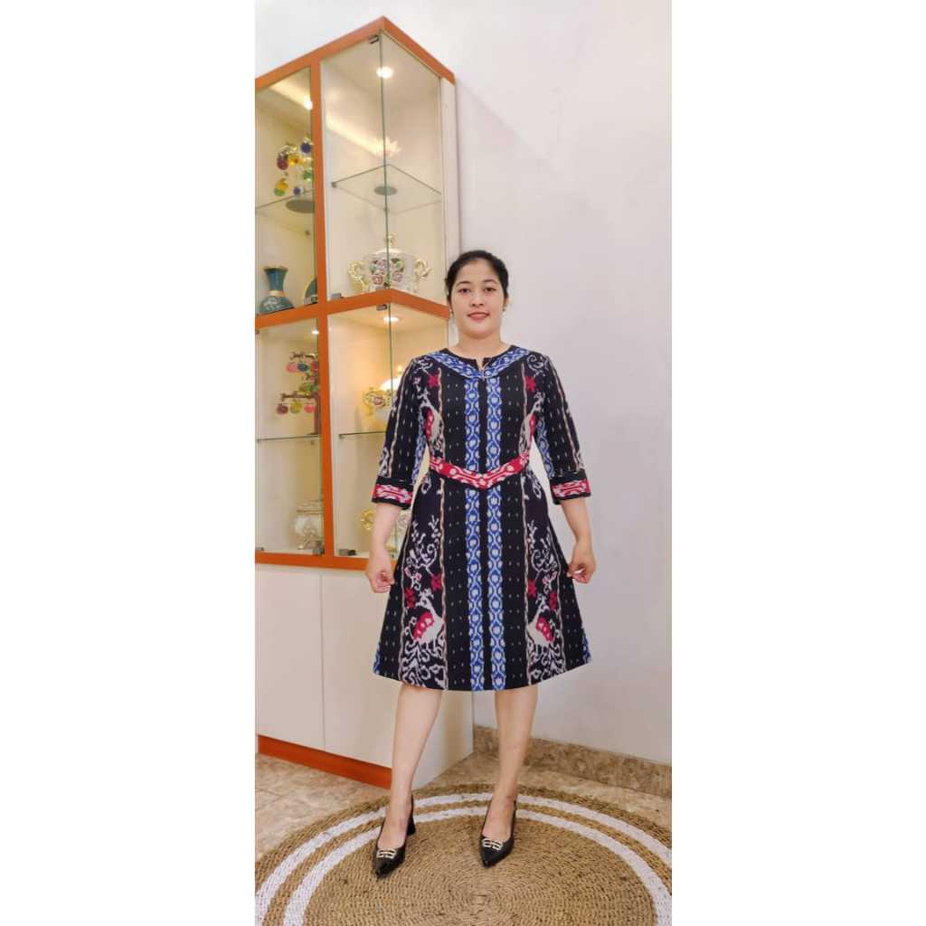 Terbaru Blouse Tenun Asli Jepara Lengan 7/8..