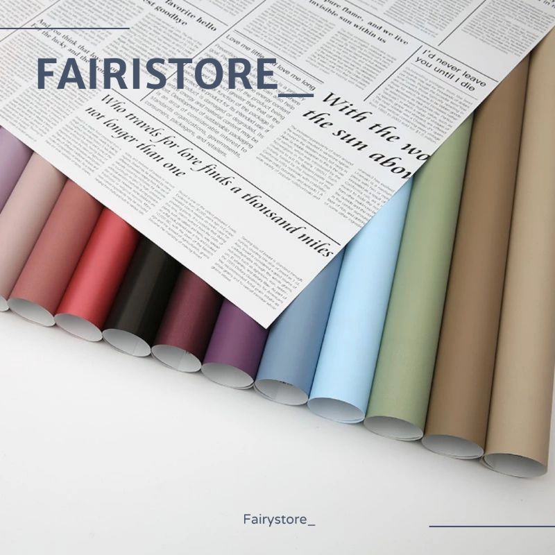 

Kertas Bunga BiColor White Newspaper Kertas Buket Bunga Wrapping Paper (58×58) — K80