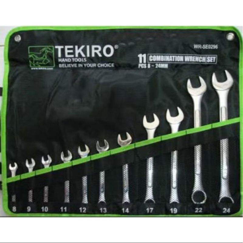Kunci Ring Pas Set (8mm-24mm) 11 pcs Tekiro