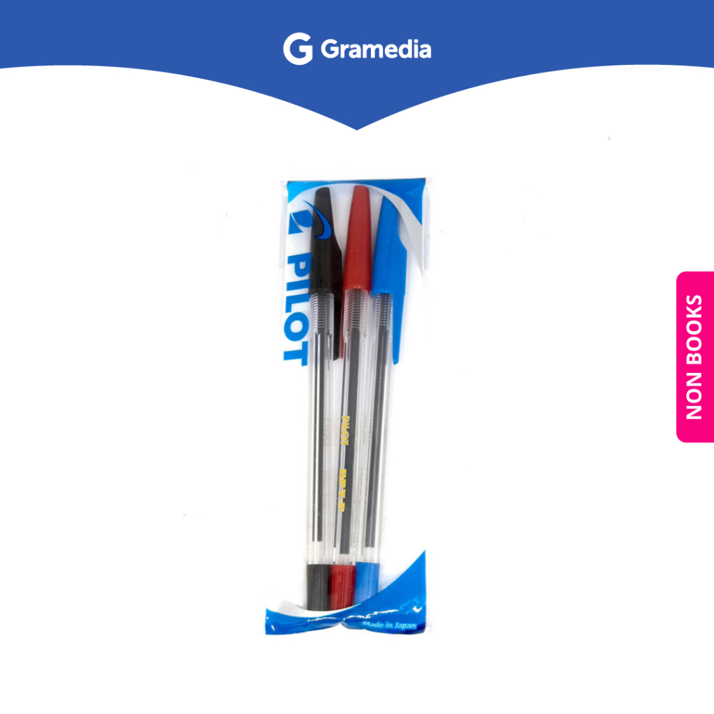 

Gramedia Depok - PILOT BALLPEN BPT-P MEDIUM 1.0 SET 3 MIX