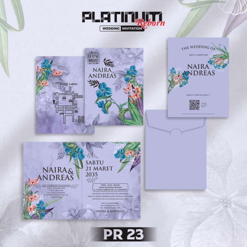 Blangko Undangan Platinum PR 023 | Blangko Undangan kosong | Kertas Undangan Kosong Murah