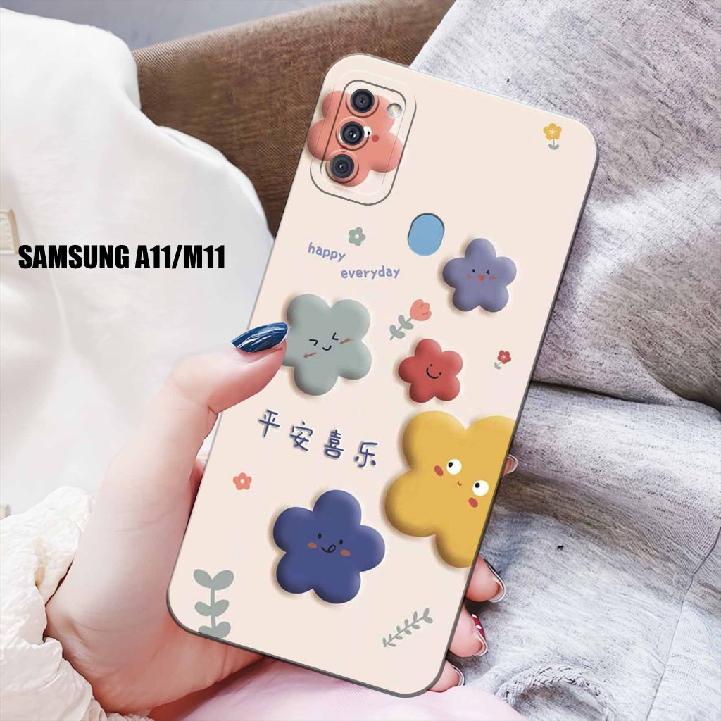 Case Hp - Samsung A11/M11  - Casing Hp - Samsung A11/M11  - Internal.Id  - Case Motif Bunga - Fashio