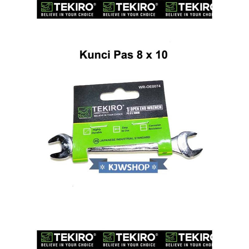 Kunci Pass 8x10 TEKIRO Kunci Pas 8 x 10 TEKIRO Kunci Pas Ukuran 8 x 10 TEKIRO Open End Wrench