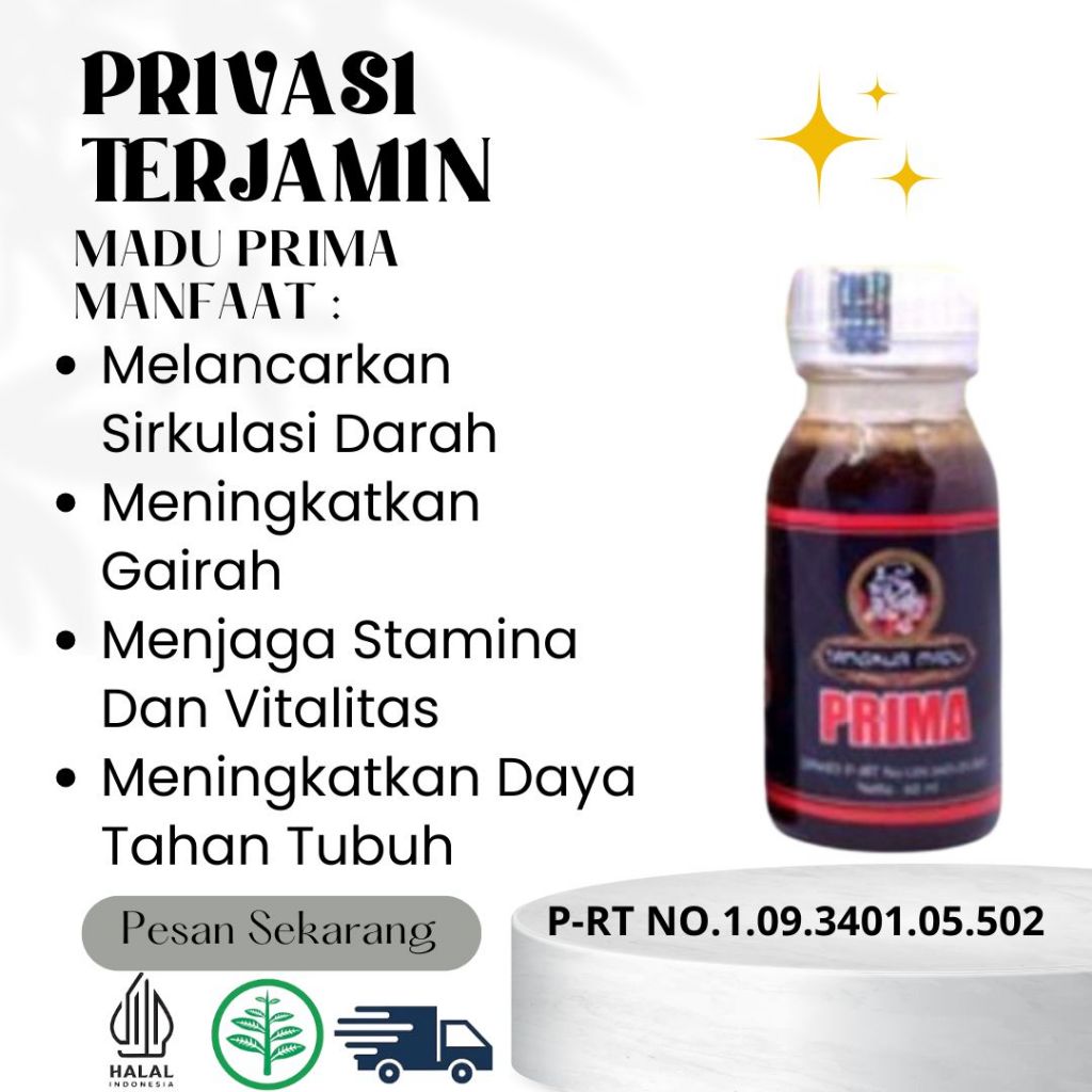 Madu Tonik Kuat Super Stamina Madu Tangkur Prima Stamina Strong