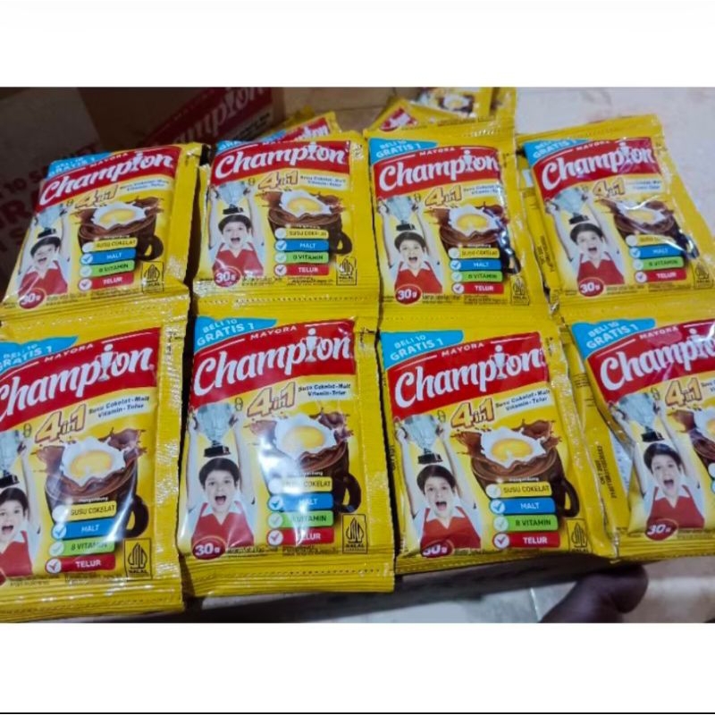 

susu coklat champion promo