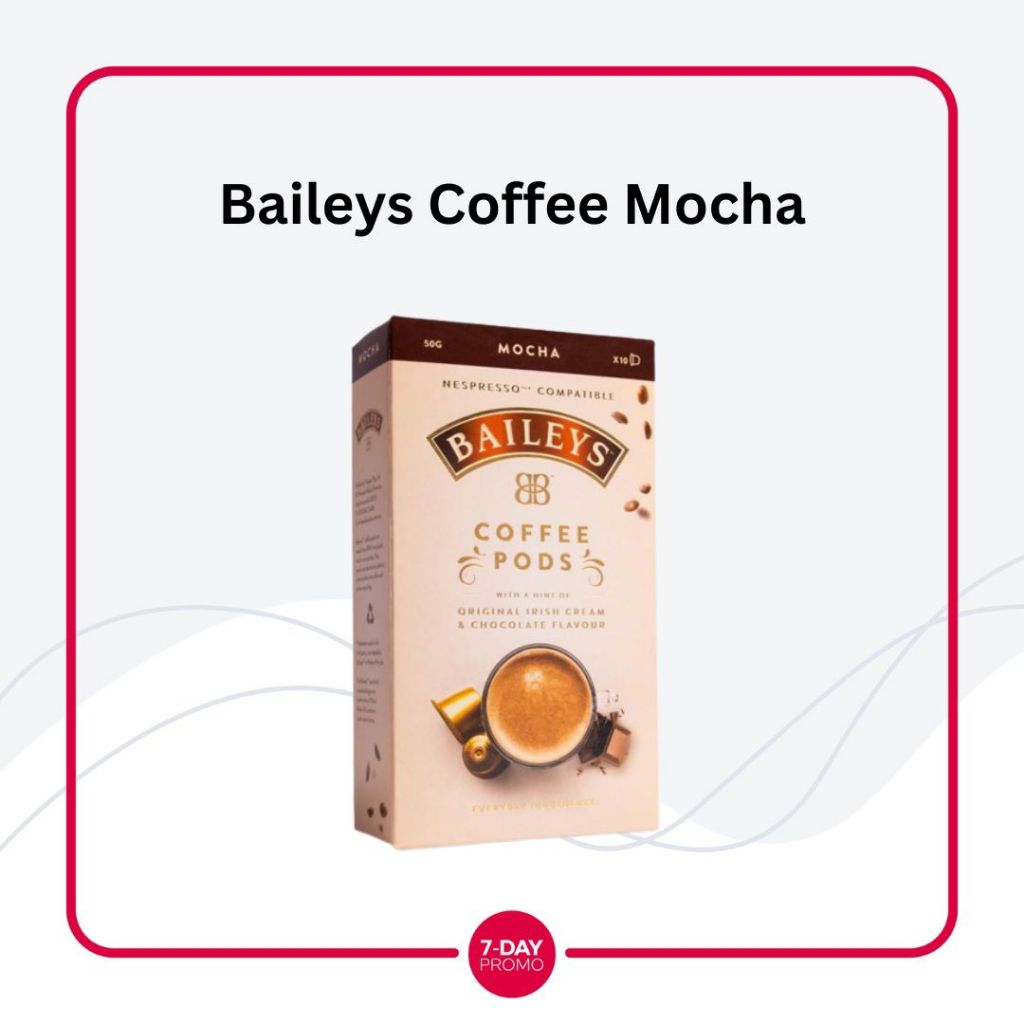 

PROMO Nespresso late & Coffee Capsule Podista Baileys
