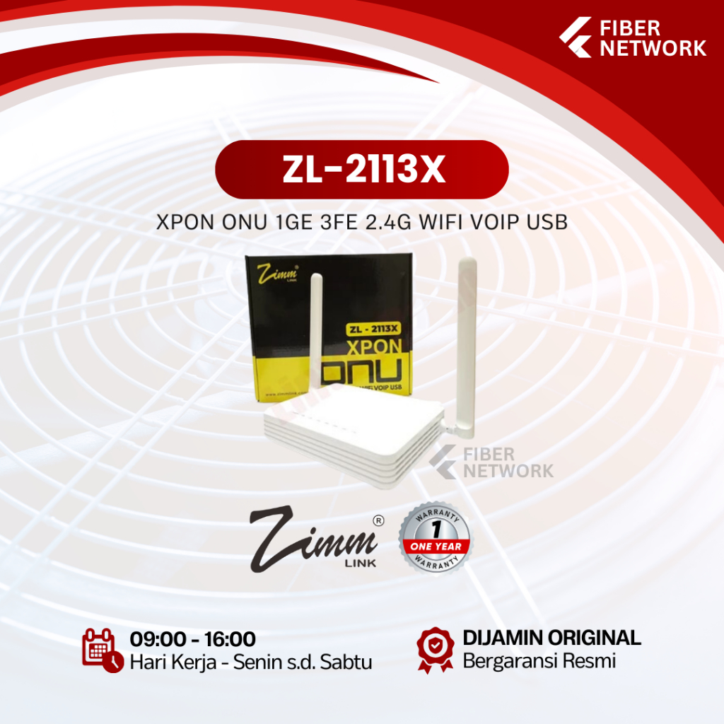 ZIMMLINK XPON ONU ZL-2113X Support EPON & GPON ONT 1GE 3FE 2,4G Wifi VOIP USB