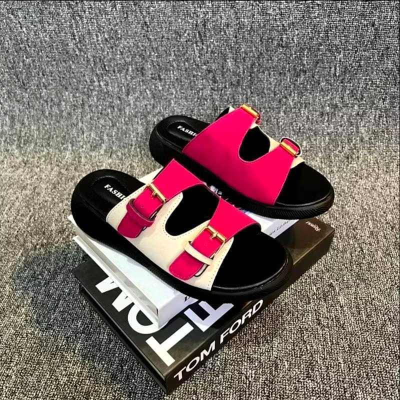 New Product Sandal Wanita Gesper Terbaru Dan Terlaris Ban Dua - Ban Dua Gesper//Sandal Casual Wanita