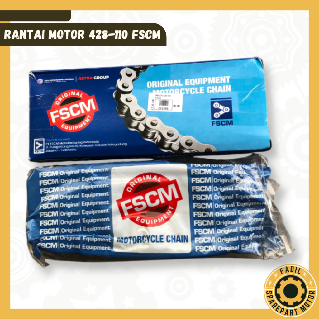 RANTAI MOTOR 428-110 FSCM || Rantai Motor 428 Panjang 110/Rantai 428-110 Merk FSCM