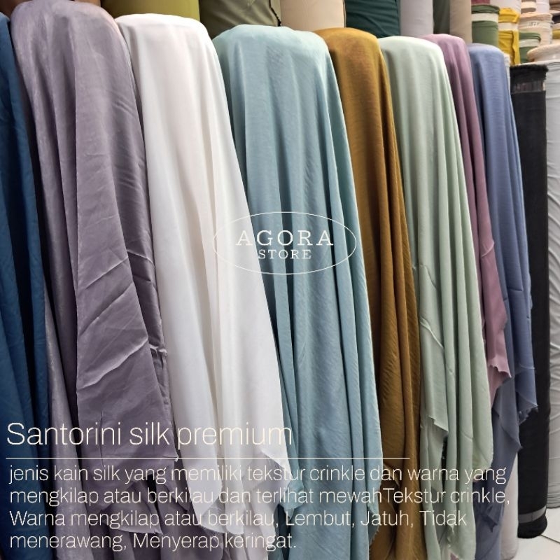 kain santorini silk premium - kain santorini silk eksklusif - kain santorini silk polos - kain santo