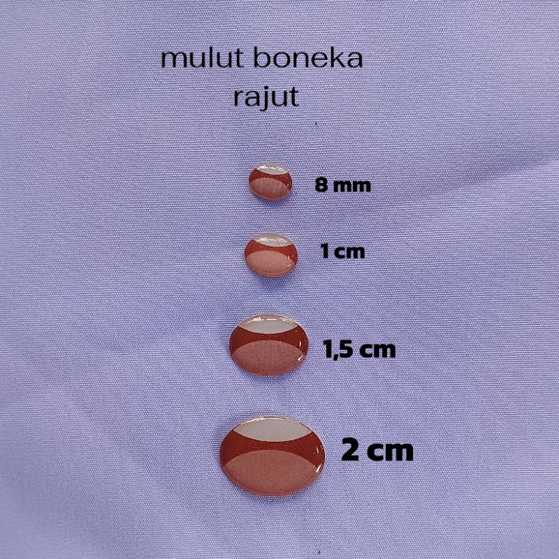 5 Pcs mulut amigurumi / boneka