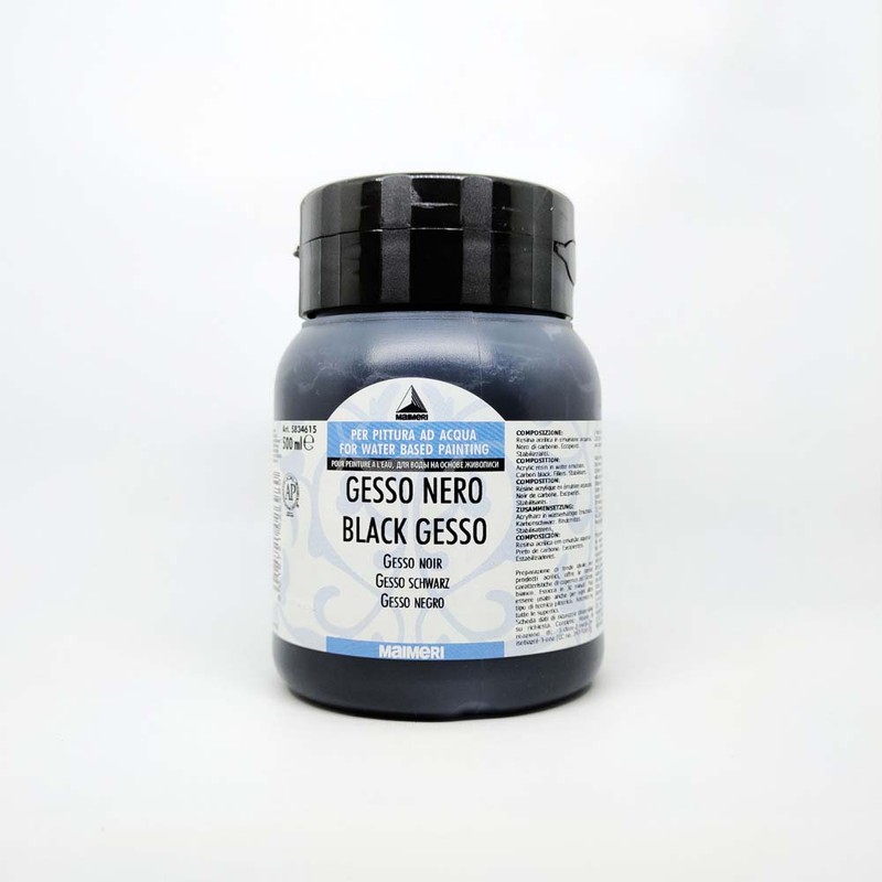 

Maimeri Black Gesso Acrylic Primer 500ml
