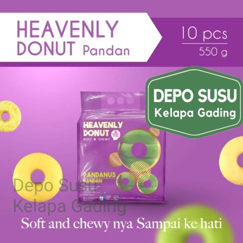 

Heavenly Donut isi 10 from Heavenly Blush Kitchen | Doughnut Donat Pandan Taro