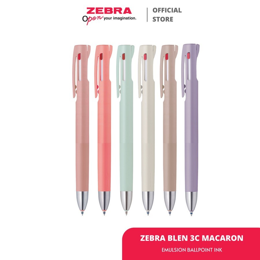 

ZEBRA Pulpen Blen Macaroon 0.7mm Ballpoint Pen Stabilizes Writing