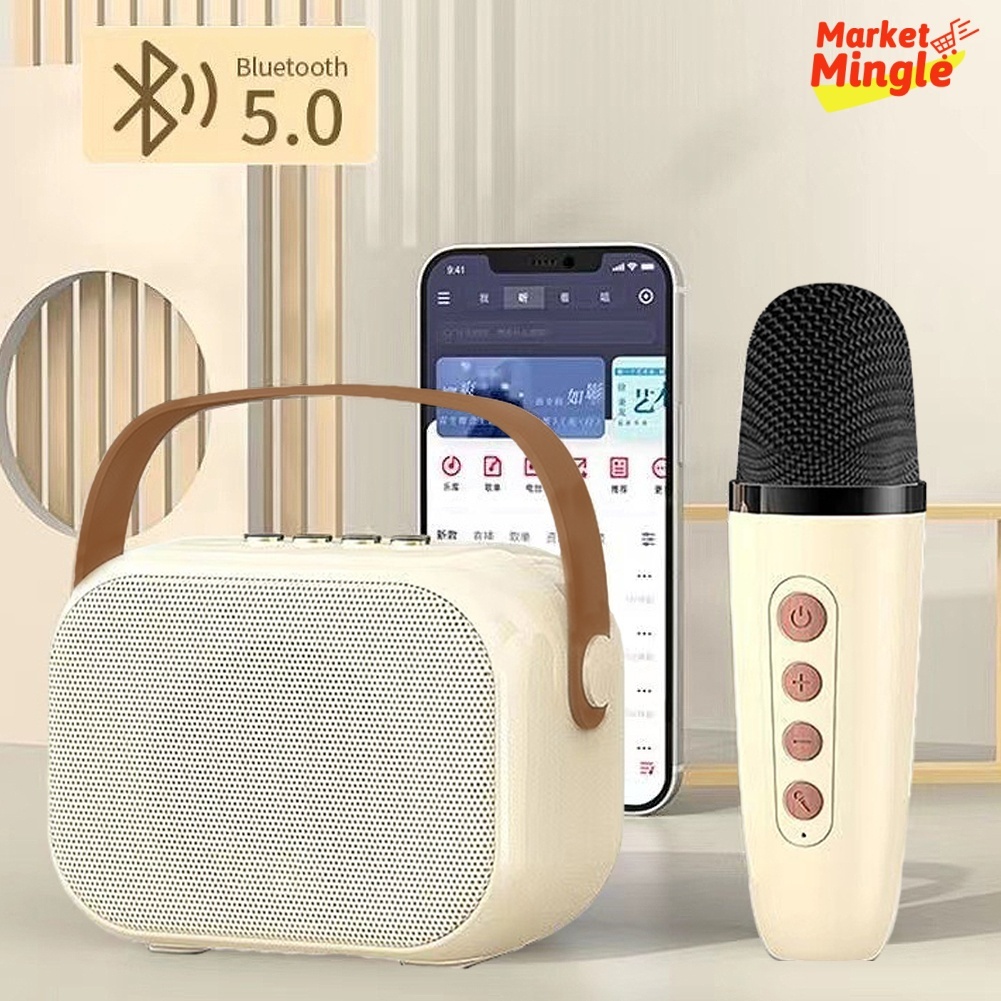 Karaoke Speaker Bluetooth Wireless mini Karaoke set 1mic All In Set MINI Speaker Karaoke