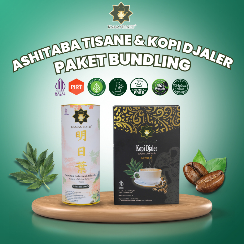 

(PAKET HEMAT) KOPI DJALER & TEH HERBAL ASHITABA