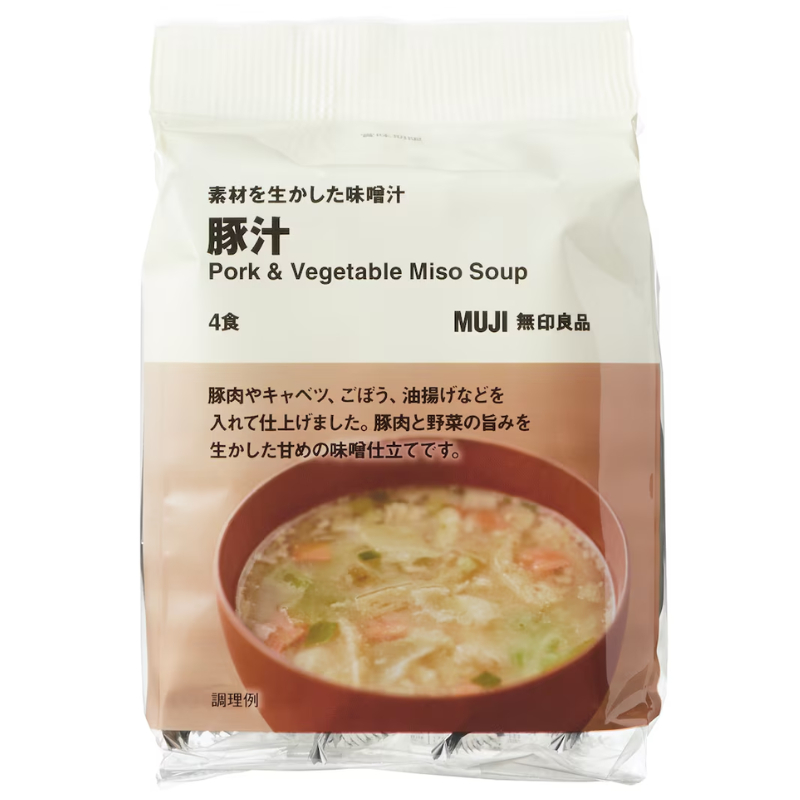 

Muji Pork And Vegetable Miso Soup 44.4g