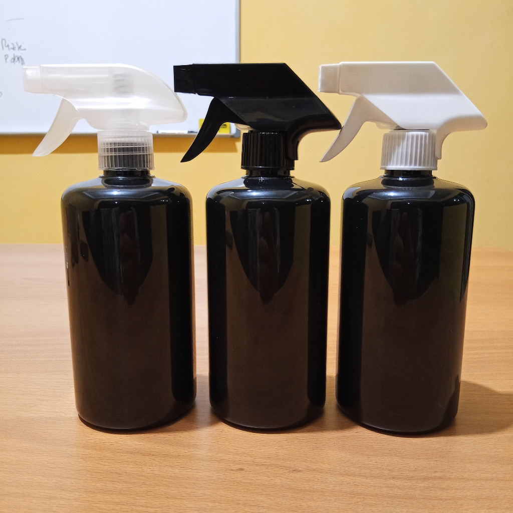 Botol Kispray 500ml Hitam / Botol Semprot 500ml Plastik / Botol Spray 500ml Hitam