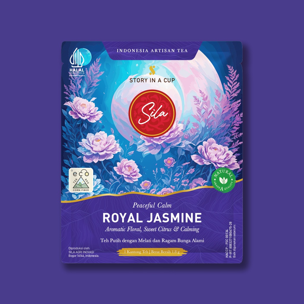 

Sila Artisan Tea - Royal Jasmine - Sachet 1 Teabag - Teh Premium - White Tea