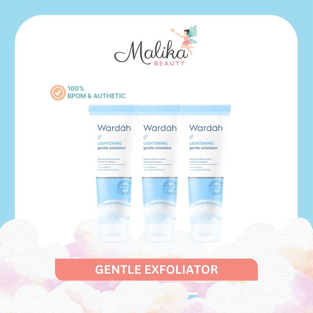Malika Beauty | WARDAH Lightening Gentle EXfoliator | Peeling Wajah