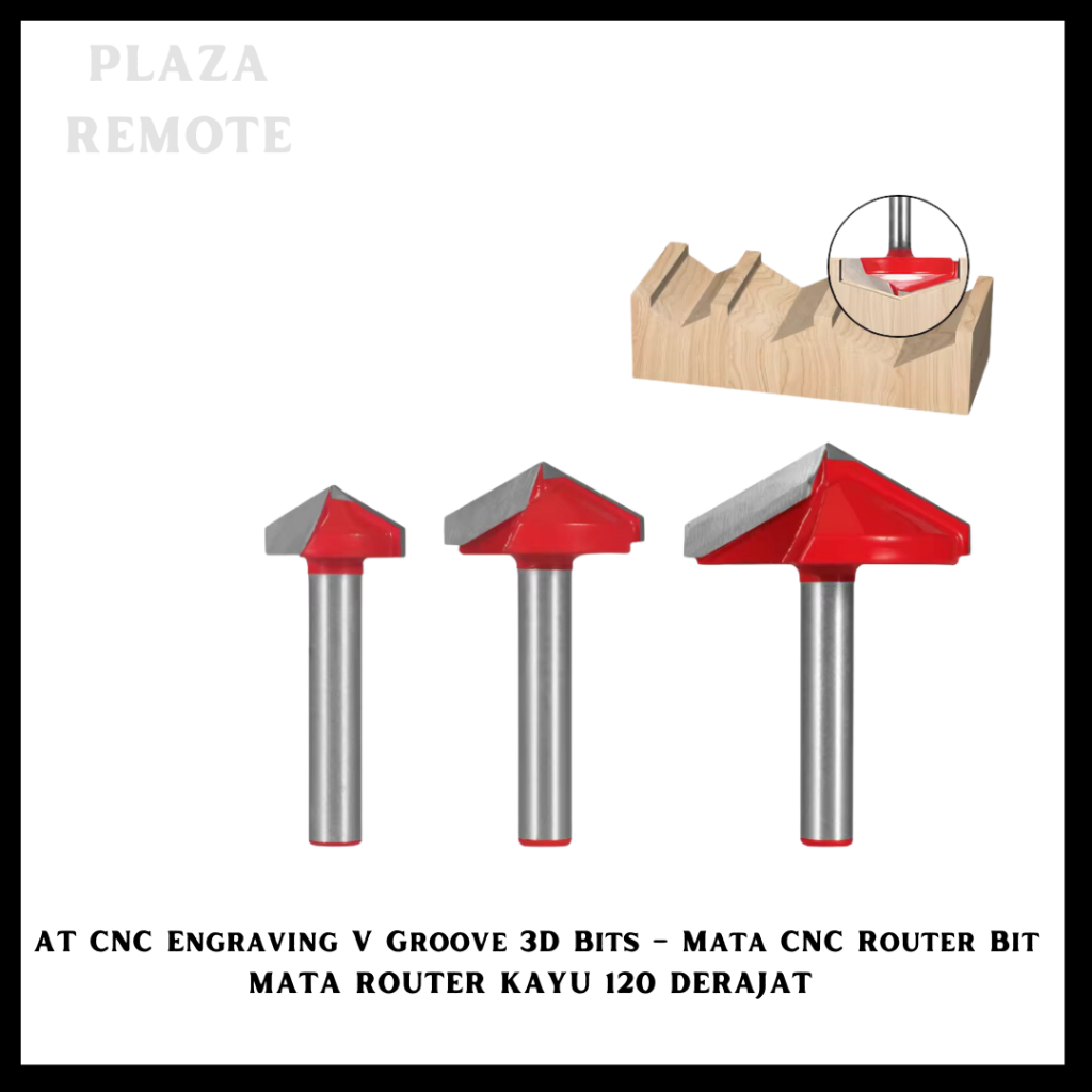 MATA ROUTER KAYU CNC BITS - ENGRAVING ROUTER BIT MATA ROUTER 120 DERAJAT