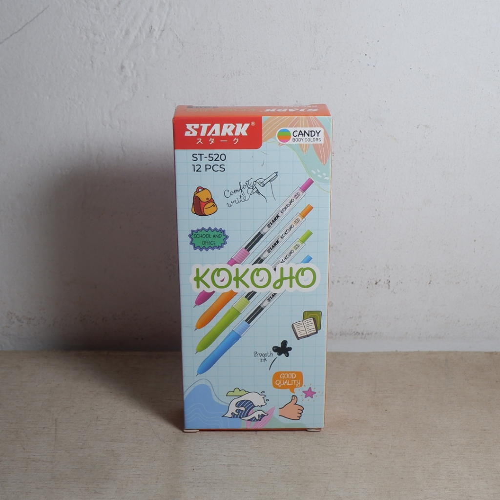 

Pulpen Gel Pen Murah Stark Kokoho Black 0.5mm