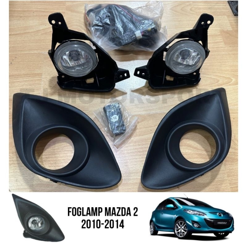SET FOGLAMP Lampu Kabut MAZDA 2 tahun 2010-2014 Sebelum Skyactiv import