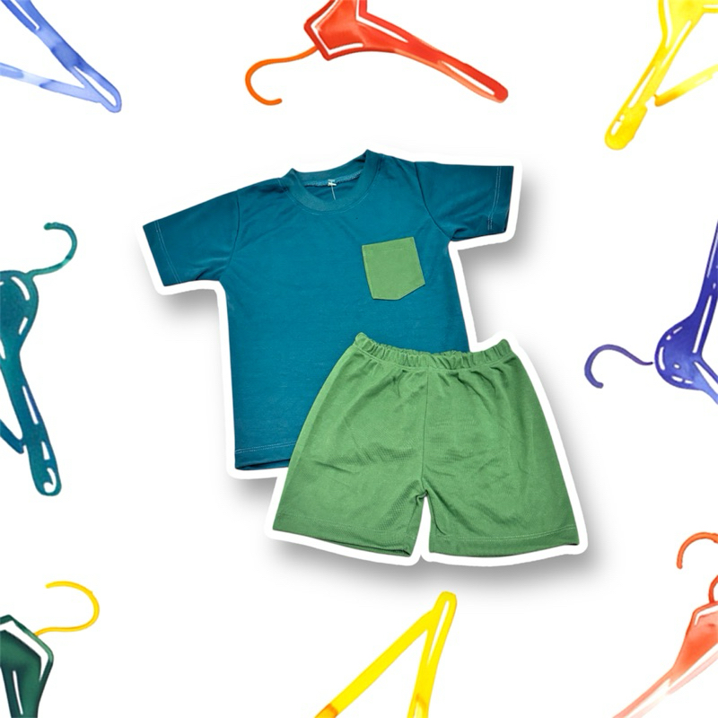 Djiwa Kids Setelan Anak unisex/ Two tone set unisex