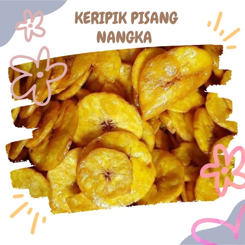 

Keripik Pisang Nangka Manis Bulat 250gr Kripik Pisang Koin Snack Kiloan