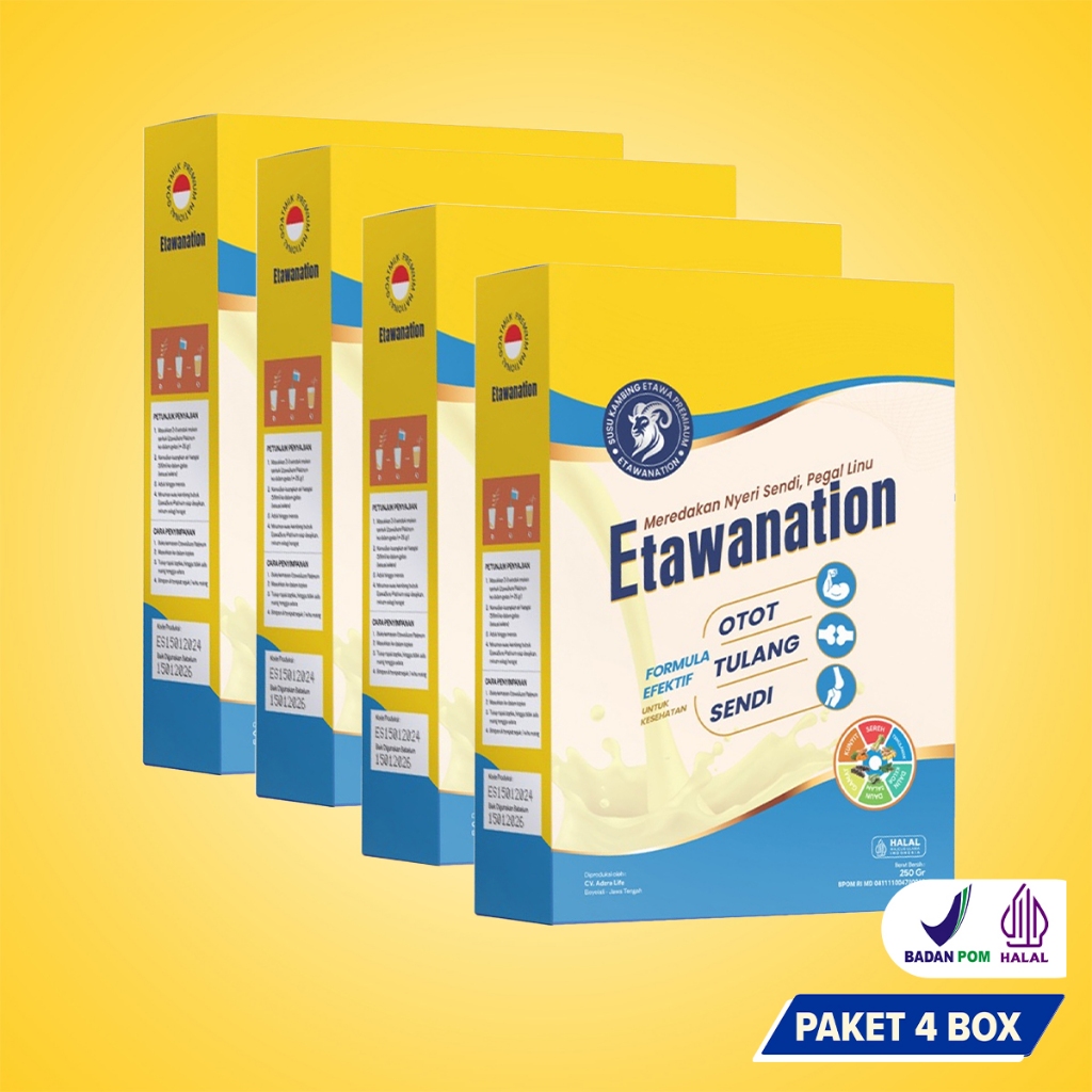 

PAKET 4 BOX Etawanation Susu Kambing Etawa Plus Kolostrum