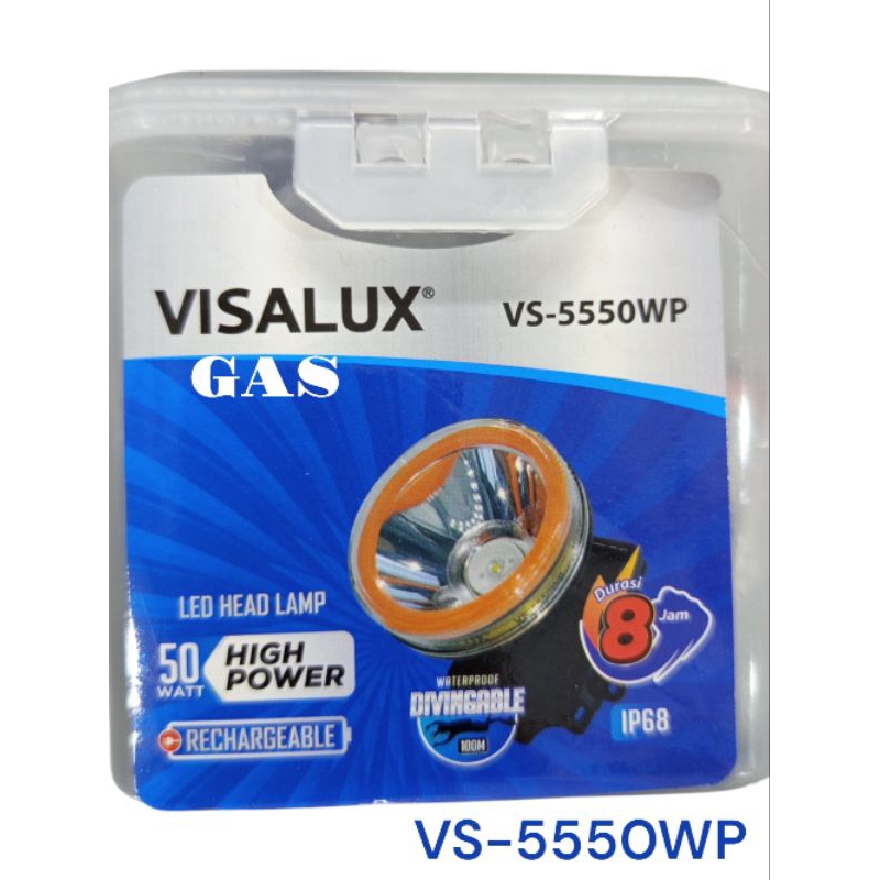 Senter kepala Visalux 50watt VS-5550WP cahaya putih