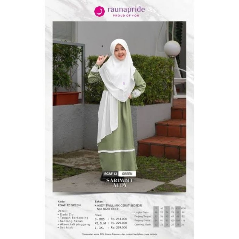 RAUNA GAMIS ANAK RGAF 12