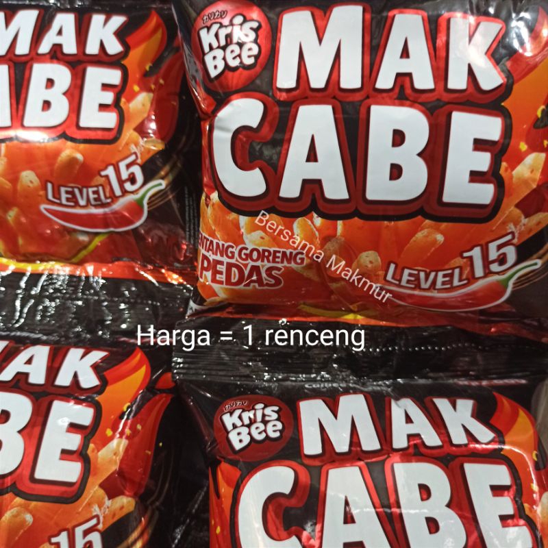 

Krisbee Mak Cabe kentang goreng pedas ciki level 15 kris bee