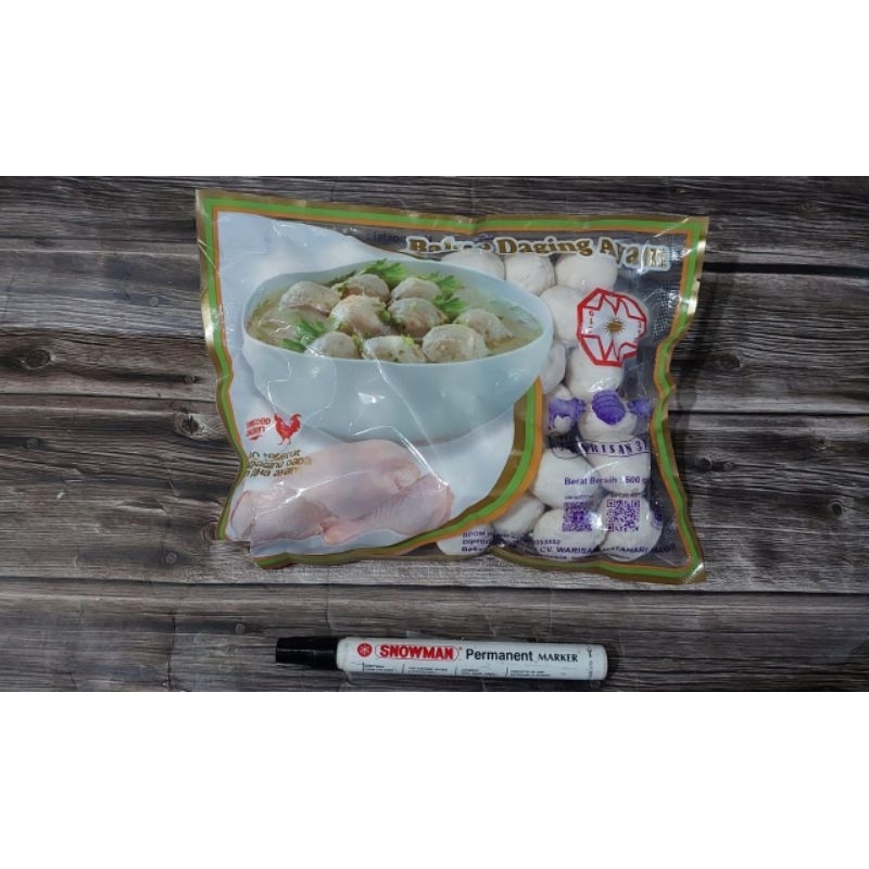 

Bakso Ayam Warisan isi 50 butir frozen