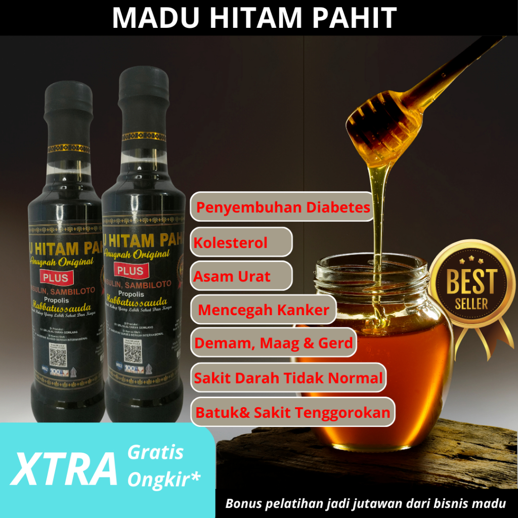 

Madu Hitam Pahit Asli Madu Pahit Herbal Untuk Diabetes Kolesterol Gula Darah Imun tubuh darah tinggi