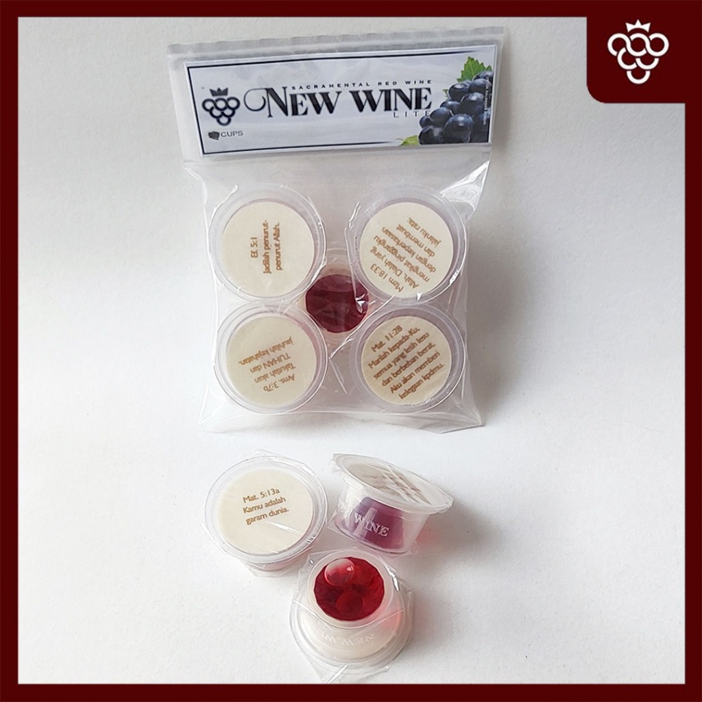 

Paket Eksklusif Anggur Perjamuan Kudus Lite + hosti Ayat Besar - isi 5