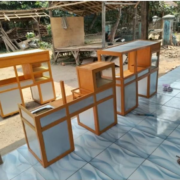 GEROBAK MOTOR MIE AYAM BAHAN KAYU