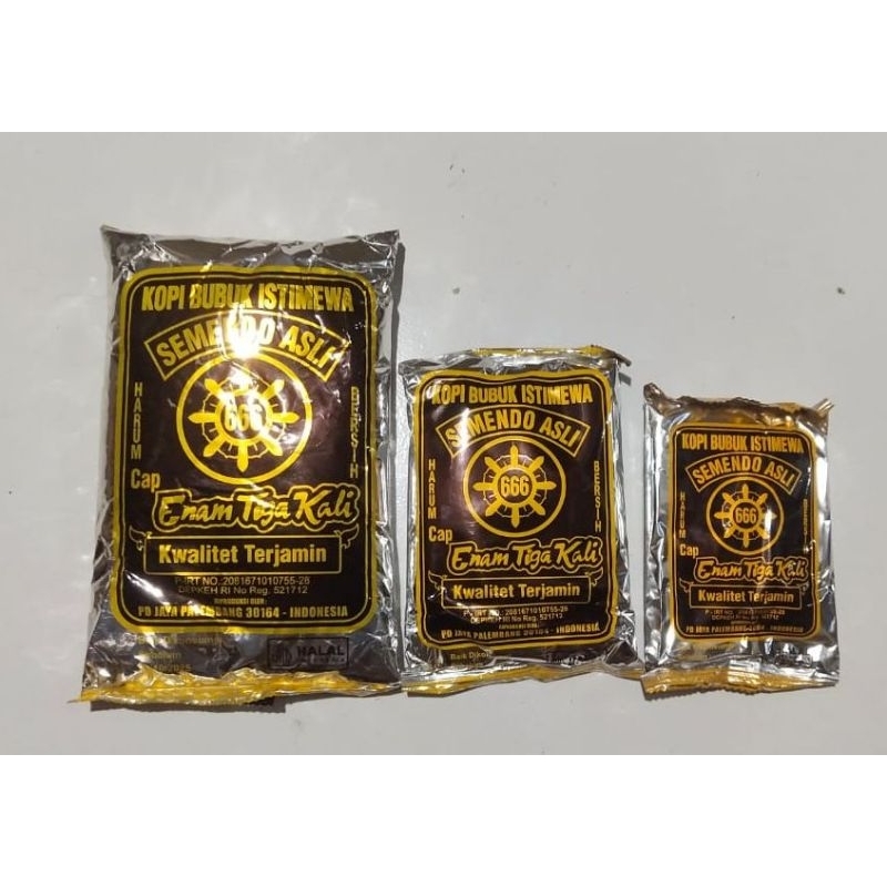 

Kopi Semendo cap roda 666 190gram