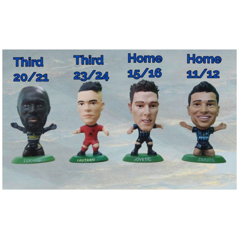 Paket Figure Soccer Microstars Soccerstarz Custom Repaint Inter Milan Striker
