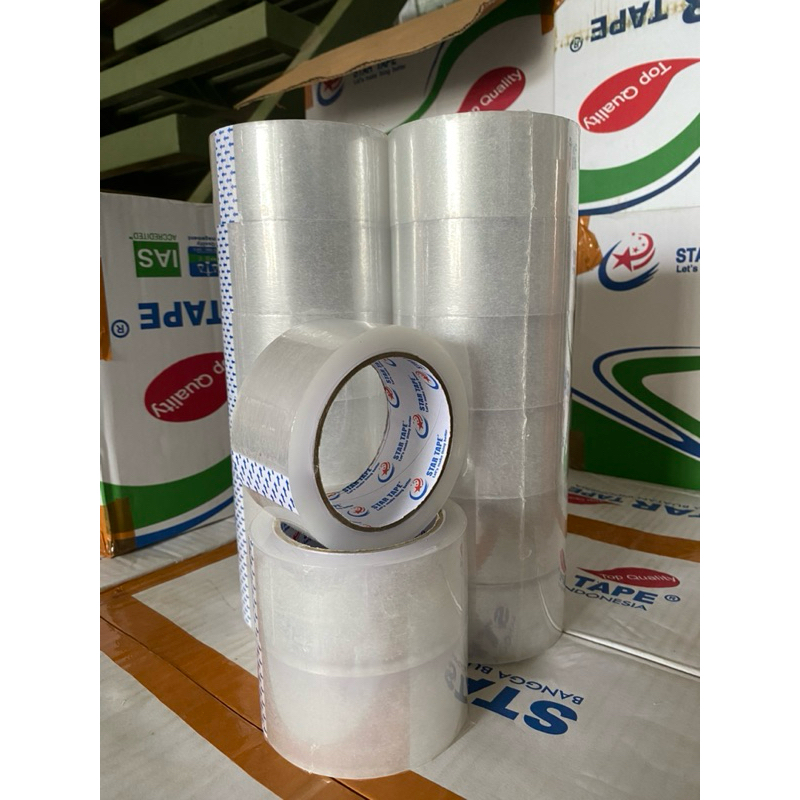 

HJK Lakban (per 6 pcs/SLOP) 100 Yard x 45 mm ECO Star Tape