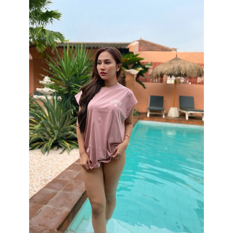 SINGLET OVERSIZE / TSO LK VTG PINK / MUSCLE TEE / DOPLANG / Kaos Pria Likelike | Kaos Distro | Kaos 