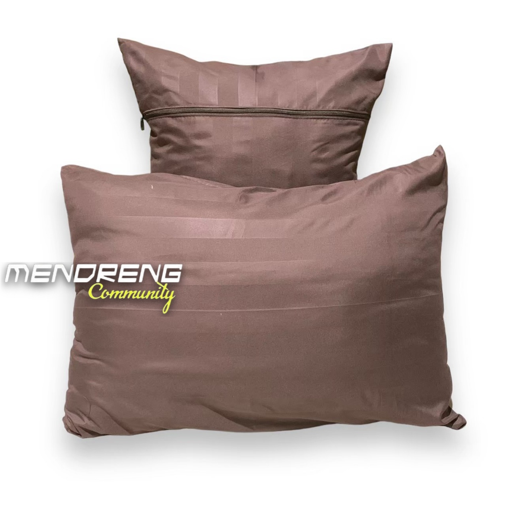 Sarung Bantal Resleting Polos Embos Ukuran Besar