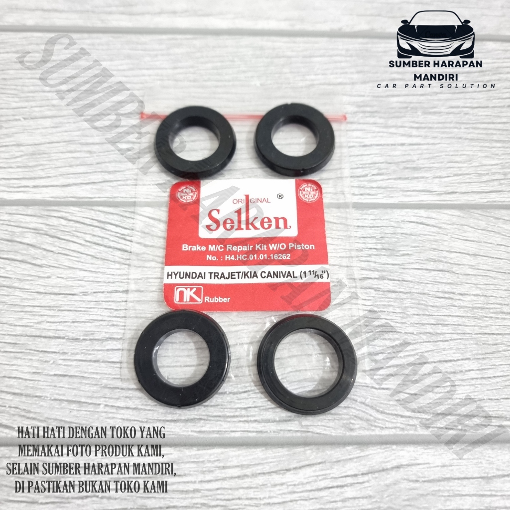 Karet Seal Kit Master Rem Central Atas Hyundai Trajet Carnival Size 1 11/16