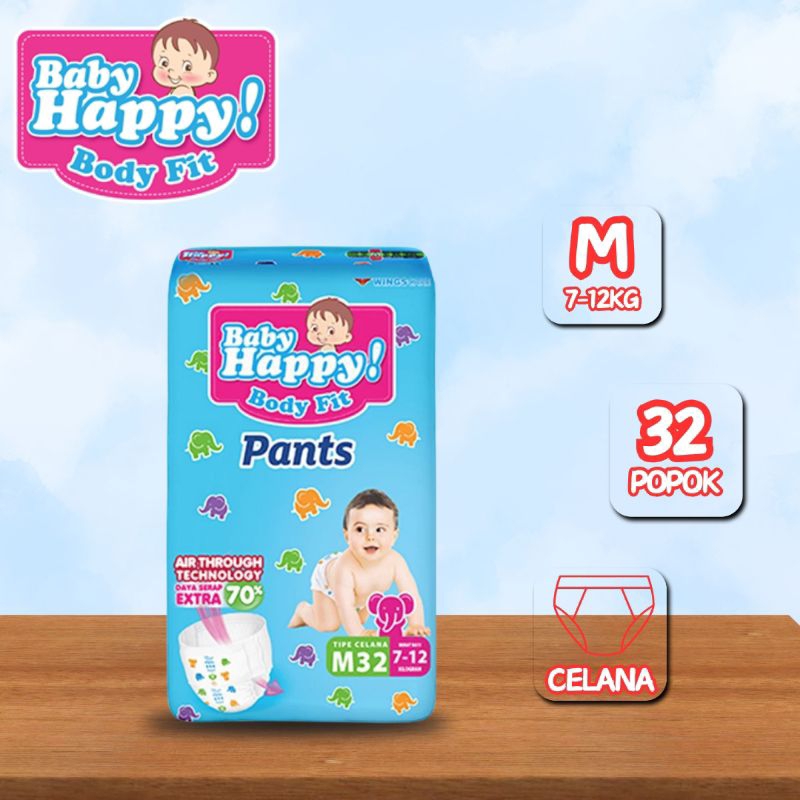 Babyhappy Pants M32 / Popok Celana